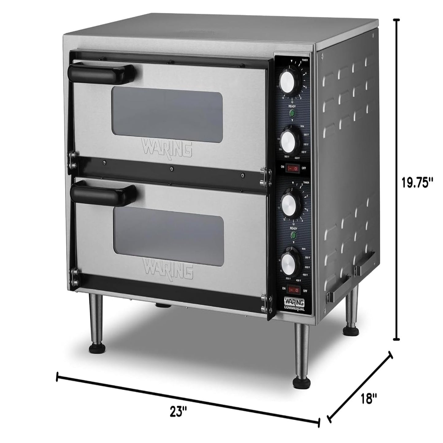 Commercial Medium-Duty Double-Deck Pizza Oven