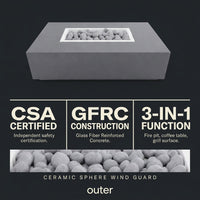 Concrete Fire Pit Table - Rectangular — Results & Stats
