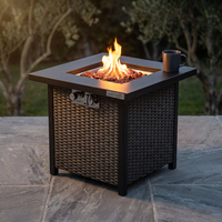 Outdoor Propane Fire Pit Table — Studio Shot