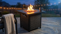 Outdoor Propane Fire Pit Table — Lifestyle