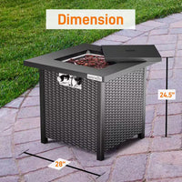 Outdoor Propane Fire Pit Table
