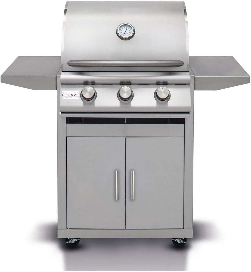 Outdoor Kitchen Grill | 25-Inch Freestanding Propane Gas Grill | 3 Burner Barbecue | Premium BBQ | Commercial Grade Grilling Experience | Best in Class Warranty | Prelude LBM